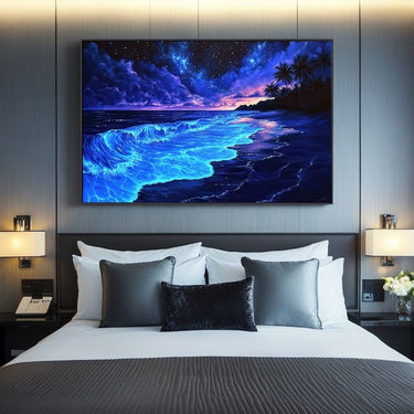Night Sky Beach Painting